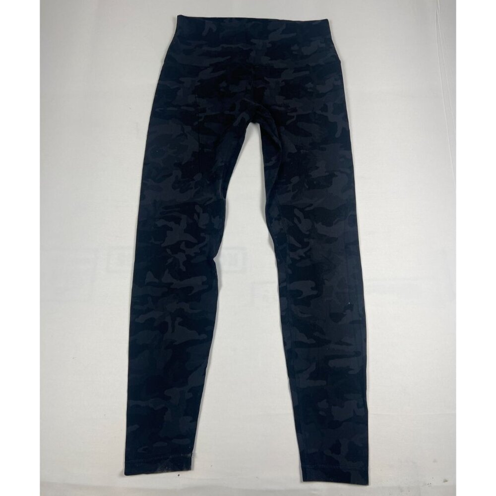 Lululemon Women 10 Align High-Rise Pant 28" Heritage 365 Camo Deep Coal Multi